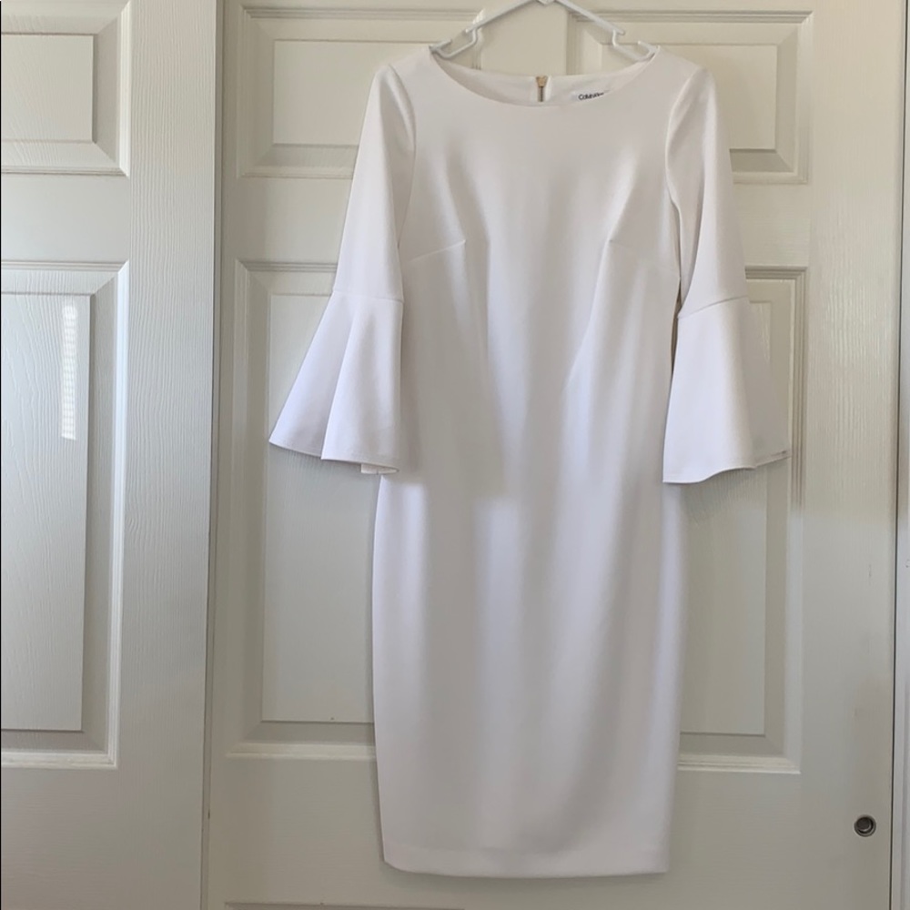 Beautiful white Calvin Klein dress worn once!